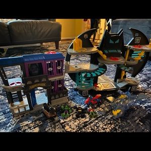 Imaginext Batcave and Gotham jail
